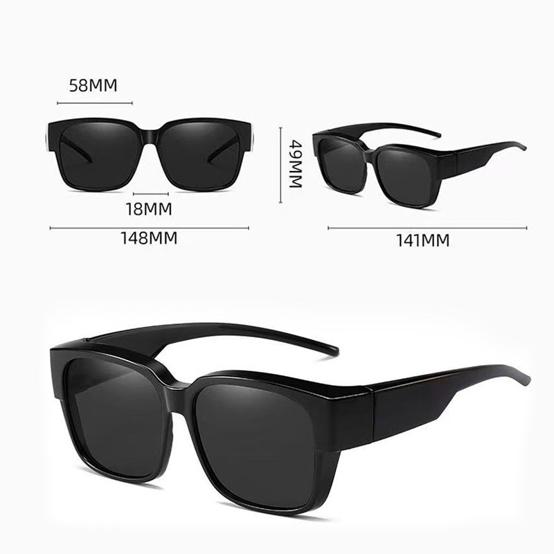 Night Vision Driving Glasses Fit Over Existing Eyewear