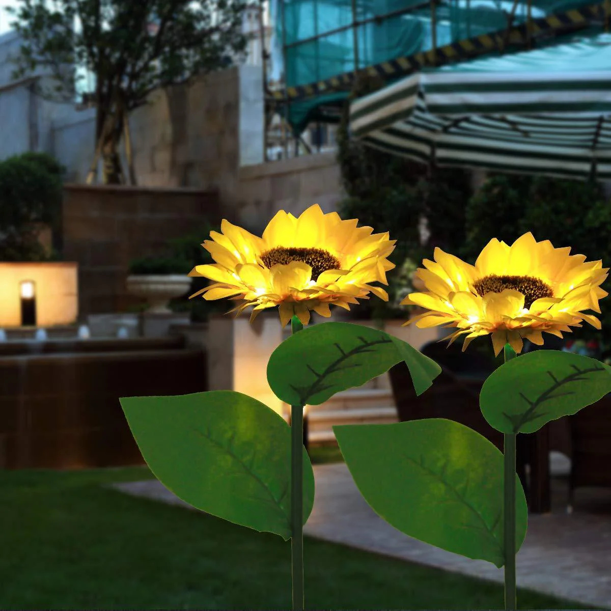 🌻Factory Direct !🌞Solar LED Sunflower Garden Lights-29.6inch/74cm