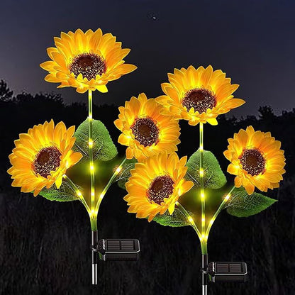 🌻Factory Direct !🌞Solar LED Sunflower Garden Lights-29.6inch/74cm