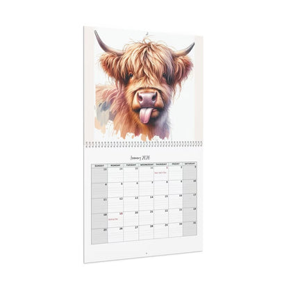 🏆Flash Sale⚡ 11K+ SOLD! Almost Gone-🐮Highland Cow Calendar 2026 📅