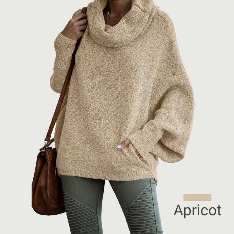 🎉HOT SALE💖Women's Batwing Cowl Neck Sweater with Pockets