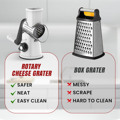 🔥 2026 Kitchen Sale 50% OFF🔥 Multifunctional Manual Rotary Grater & Chopper 🚀🥕