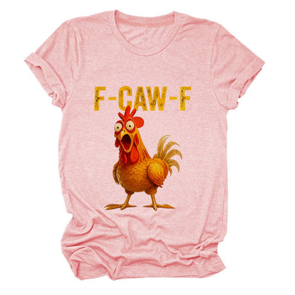 🔥 LAST DAY PROMOTION🔥Cotton Unisex Funny F-Caw-F Chicken Shirt