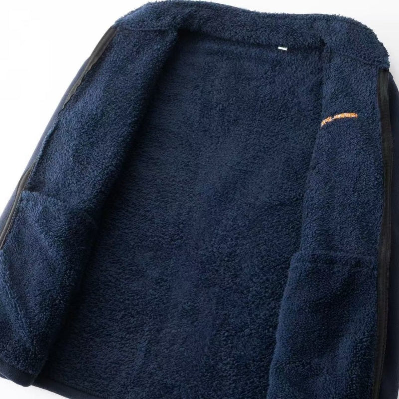 Men's Winter Warm Zipper Coats with Pockets